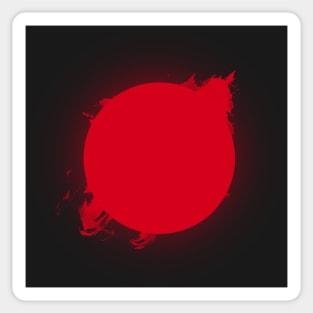 Red Moon Sticker